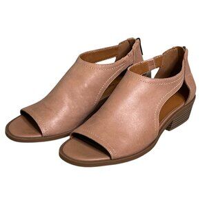 Lucky Brand Sargy Tan Leather Open Toe Sandals 8M NWOB